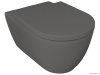 Унитазы Унитаз подв. безободковый  без сиденья, цвет 08-антрацит