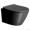 Унитазы Унитаз подвесной, безободковый (чёрный матовый)