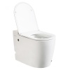 Унитазы Унитаз приставной белый с импульсным смывом