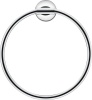 Аксессуары для ванной Полотенцедержатель кольцевой, хром