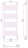 Полотенцесушители Дизайн-радиатор 1000х400
