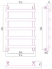 Полотенцесушители Дизайн-радиатор 800х500