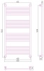 Полотенцесушители Дизайн-радиатор 1200х600
