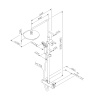 Душевая программа Душевая система, набор: смеситель для душа с термостатом, верхний душ d 220 мм, ручной душ 3 функции