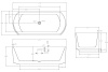 Ванны Акриловая ванна 170x75