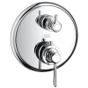 Смесители Термостат с запорным вентилем, скрытый монтаж, с рычаговой рукояткой, цвет хром