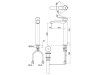 Смесители Смеситель для раковины высокий с донным клапаном