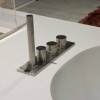 Смесители Смеситель на борт ванны на 4 отв., цвет: полированная сталь