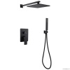 Душевая программа Душевая система скрытого монтажа без излива, черная матовая