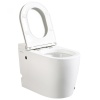 Унитазы Унитаз приставной белый с импульсным смывом