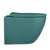 Унитазы Унитаз подвесной темно-зеленый матовый, безободковый