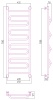 Полотенцесушители Дизайн-радиатор 1200х400