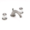 Смесители Смеситель для раковины на 3 отверстия, с донным клапаном, цвет состаренный никель