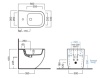 Биде Биде напольное 56x36 см, 1 отверстие под смеситель