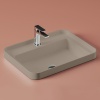 Раковины Раковина встраиваемая, 60х45см, c 1 отверстием под смеситель, без перелива, цвет: matera