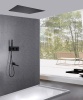 Душевая программа Душевая система скрытого монтажа с изливом, термостат, черная матовая