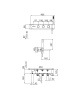 Смесители Carimali W6101 Встраиваемая часть для термостата на 3 выхода (для душа и излива)