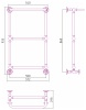 Полотенцесушители 1386 Дизайн-радиатор 860х500