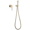 Смесители Смеситель с гигиеническим душем, золото матовое