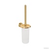 Аксессуары для ванной Туалетный ёршик с колбой, подвесной 41.2 см, цвет PVD золото/матовое стекло
