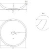 Salini Callista Раковина накладная 370х370, матовая, материал s-stone 1101205SM