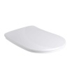 Комплектующие Сиденье для унитаза с микролифтом, slim, петли хром, цвет белый глянцевый