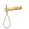 Смесители Смеситель для душа 610/100, встраиваемый, термостат, на 4 источника, с ручным душем, алмазная огранка, цвет золото