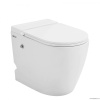 Унитазы Унитаз приставной белый с импульсным смывом