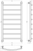 Полотенцесушители Полотенцесушитель 1000х500 (Матовый белый)