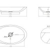 Salini Callista Раковина накладная 575х350, глянцевая, материал s-sense 1101102G