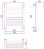 Полотенцесушители Дизайн-радиатор 1 полка 500х400