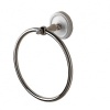 Аксессуары для ванной кольцо полотенцедержатель настенный, держатель цвет хром/белый