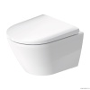 Duravit D-Neo Унитаз подвесной 258809, 480х370 мм, укороченный, безободковый, с сиденьем микролифт 002169, цвет белый 45880900A1 (2588090000+0021690000)