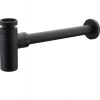 Комплектующие Сифон для раковины, чёрный матовый