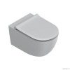 Унитазы Унитаз подвесной 55х35 см, безободковый, цвет серый матовый