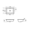 Ideal Standard Strada Врезная раковина 60*44 см | монтаж снизу столешницы K077901
