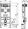 Системы инсталляции TECEprofil модуль для установки унитаза, высота h1120мм , без крепления к стене  (заменил старый арт 9300000)