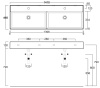 Раковины Раковина двойная 141х46