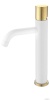 Смесители Смеситель для умывальника высокий WHITE TOUCH GOLD