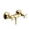 Смесители Смеситель для душа настенный, на 2 отверстия, цвет полированное золото