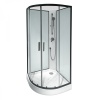 Душевые кабины и ограждения Душевая кабина без г/м 900х900х2160, стекло прозрачное, профиль графитовый