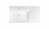 Раковины Раковина 80, 1 отверстие для смесителя по центру, столешница справа, подвесная, размер 80х46.5x13, белая