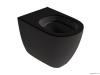Унитазы Унитаз напольный  безободковый (RIMLESS) цвет черный матовый