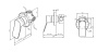 Смесители Смеситель для душа монтируемый в стену, хром