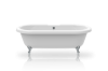 Ванны Edwardian Ванна акриловая отдельностоящая 170х75х60 см, 180 л, выпуск с цепочкой хром, с ножками хром, белая глянцевая