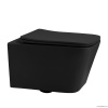 Унитазы Унитаз подвесной черный матовый, безободковый