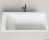 Ванны KIT Ванна S-Sense 170x75 матовая белая, интегрированный слив-перелив
