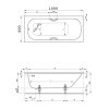 Ванны Ванна стальная встраиваемая 180x80x45 см, белая