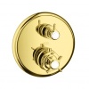 Смесители Термостат с запорным/переключающим вентилем, скрытый монтаж, 2 потребителя, цвет полированное золото