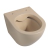 Унитазы Унитаз подвесной бежевый матовый, безободковый
